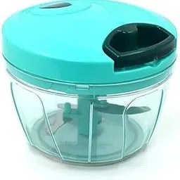 LovioStore Manual Vegetable Chopper for Kitchen | Hand Pull Food Chopper with 3 Stainless Steel Blades & 1 Mixer | Easy to Use, Durable Plastic Body, Quick Onion & Vegetable Cutter-image-9