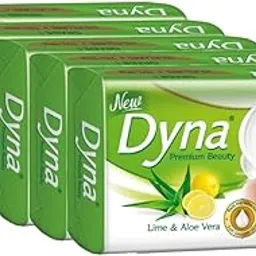 Dyna Lime & Aloevera Extracts Beauty Soap 100gm x 5 Grade 1 Soap with 76% TFM-picture-10