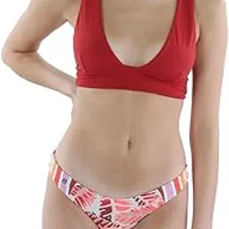 maaji Women's Stripes and Straps Signature Cut Bikini Bottom Swimsuit, Mullti, Small-picture-23