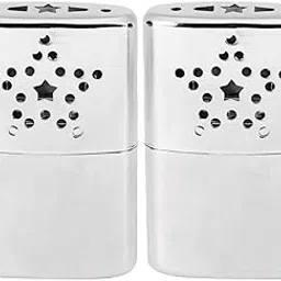 CALANDIS 2X Stainless Steel Reusable Pocket Heater Hand Warmer Handwarmers with Pouch | Ice Fishing Accessories | Fishing Equipment-image-71