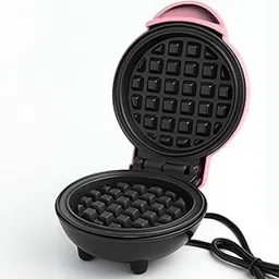 Frendz Forever Mini Waffle Maker Machine 350 Watts | Perfect For Breakfast, Dessert, Sandwich, Pan Cakes, Other Snacks | Easy To Clean Dual Side Plate (Square Shape) | Pink-picture-10