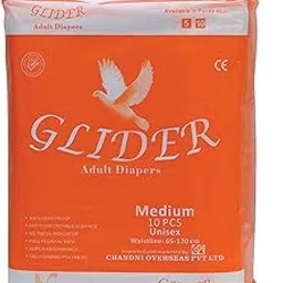 Glider Adult Diaper-Medium ( Count 10 )-image-7