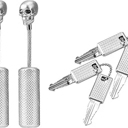 CNB TSA Approved Travel Luggage Locks with Skull Style Padlocks with 2 Keys for Baggage, Suitcases & Backpacks (Assorted Color) (Pack of 2)-image-34