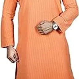 Cotton Blend Striped Kurta Pyjama set for men-picture-39