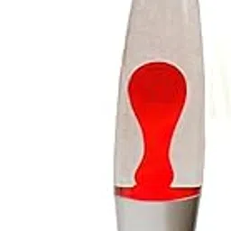 RV Mart Real Lava Lamp 13 Inches Novelty Table Lamp with Soft Molten Red Lava in Clear Fluid Warm Romantic Sensory Calming Infinity Rocket Lamp-image-39