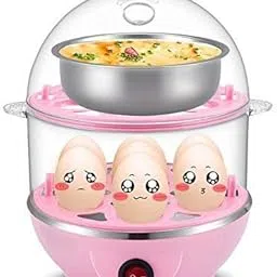 RADHERAJ egg boiler Poacher machine Electric Automatic Off 14 Egg Poacher Mini Boiler for Steaming, Cooking Boiling Frying, Multi function 2 in 1 Egg Boiling Steamer Egg Pan Egg Cooker-picture-15
