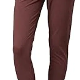 go colors Women's Rust Stripes Printed Slim Fit Jeggings image 1