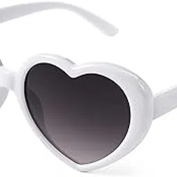 Polarized Heart Shaped Sunglasses Oversized Vintage Fashion Love Eyeglasses for Women UV400 E1007-image-3