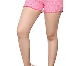kick frick Women Regular Fit Causual Mid Rise Shorts Stylish Soft Extra Comfort Denim Green Shorts for Women-picture-25