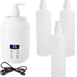 Single Bottle Oil Heater Lightweight Electric Lotion Bottle Warmer Dispenser White | Massage | Massage Oils & Lotions-picture-46