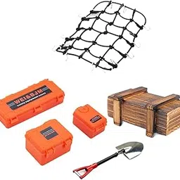 Fashion My Day RC Car Roof Decoration for 1/10 RC Crawler Sturdy for SCX10 Accessory Black Net-picture-15