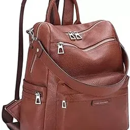 craftwood Backpack Purse for Women Satchel Handbags Large Capacity Travel Vintage PU Leather Shoulder Bag For Office College-picture-28