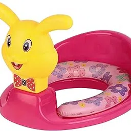 Toyshoppie Toilet Trainer Soft Cushion Baby Potty Seat with Handle and Back Support – Red (Pink)-picture-32