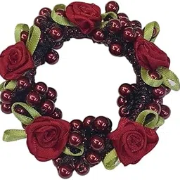 fairytale Rose Pearl Hair Band High Elastic Hair Tie Ponytail Hair Tie Fashion Sweet Headwear For Girls And Womens.-picture-48