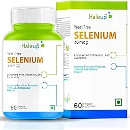 Haleup Selenium 40 mcg || Enriched with Vit E & Lycopene || 60 capsules Supplement || Non-GMO & Gluten Free || (Pack of 1, 60, count)-picture-10