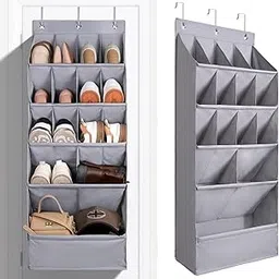 15 Pocket Shoe Organiser Hanging Over Door Storage Rack Space Saver Home & Garden Home Organization Organizer Over The Door Shoe Organizer Hanging Closet Holder Hanger Storage Bag With 15 Mesh Pockets-picture-15