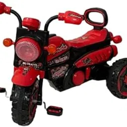 SMALLFOOTTOYS- Tricycle Apache Theme Kids BikeTrike Cycle Backrest and Big Wheels with Musical Horn Lights for Kids Girl & Boy 2-5 Years. (Multicolor) Pack of 1-picture-16