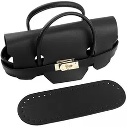 CLUB BOLLYWOOD LICHTS® 2xBag Bottom for Crochet Tote Lock Flap Cover Buckles Cover DIY Bag Making Set black|Clothing, Shoes & Accessories | Womens Handbags & Bags | Handbag Accessories-image-59