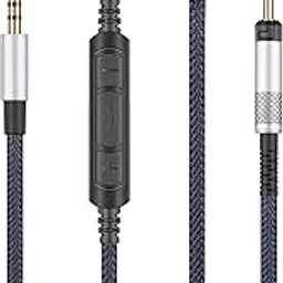 Audio Replacement Cable with in-Line Mic Remote Volume Control Compatible with Sennheiser HD598 HD598 SE, HD518 HD598 Cs, HD599 HD569 HD579 Headphone, Audio Cord Compatible with Samsung Galaxy Huawei-picture-26