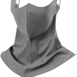 4xFace Mask Covering Ice Silk Neck Wrap Cover for Summer Cycling Outdoor Sport Dark Gray-image-5