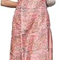 sun fashion and lifestyle Women's Chanderi Stitched Printed Regular Fit Straight Long Kurta for Women-picture-30