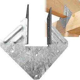 12 Pack Hurricane Ties, 13 Gauge(Thickness 2.2mm) Hurricane Straps, Hot Dip Galvanized Rafter Brackets, Fit 2x4,2x6 Truss to Rafter Connector, Joist Hangers-picture-32