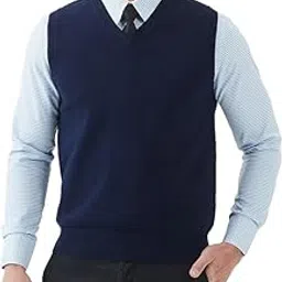 Mens v-Neck Sleeveless Sweaters for Winter wear-image-89