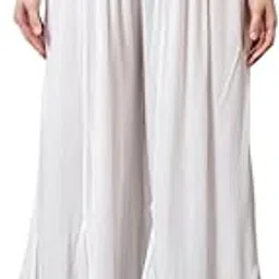 legit looks Soft & Stretchable Rayon Crep Material Free Size White Crush Plazzo Pants for Women and Girls Palazzo Pants-picture-55