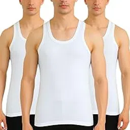 anand ISI Export White Color Sleeveless Vest [ Pack of 3 ]-picture-22