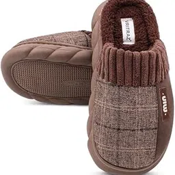 vritraz Plush Winter Slipper, House Slipper, Flat Chappal, Warm Slippers For Boys and Mens-picture-51