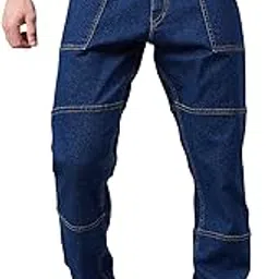 studio nexx Men's Loose Fit Jeans | Stretchable | Jeans for Men | Contrast Stitch Jeans | Panelled Stitch-picture-20