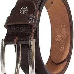 smithsons Shrinkan Leather Belt for Men, Original Brown Leather, Casual and Formal Style, Tang Buckle Closure, Elegant and Durable Waist-picture-37