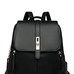 h-square LuxeTech Ladies Laptop Backpack – Stylish Leather Bag with Gold Buckle, Laptop Compartment & Dual Zipper Pockets-picture-23