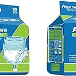 Aquacare Adult Diapers Pant Style - 10 Count Pack of 2-4XL Adult Pull-UPS and Anti-Bacterial Absorbent Core- (Size_190-240 (cm) 75"-94" (Inch)-picture-15