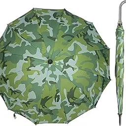 shopfork Military Print Umbrella Polyester With Strong Long j Handle Umbrella Classic Windproof and Sun & Rain Protection for Men and Women-picture-50