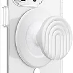 PopSockets Round Phone Grip Compatible with MagSafe, Adapter Ring Included, Phone Holder, Wireless Charging Compatible - Coconut Creme-picture-15