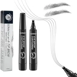 Eyebrow Pen - Black | Waterproof & Smudge-Proof | One Swipe Application | Micro Precision | Natural & Long-Lasting Finish | For Denser & Fuller Eyebrows | Easy to Use | Cruelty-Free (Black)-picture-36