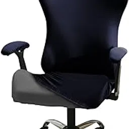 HOKIPO Gaming Chair Cover Elastic Computer Rotating Chair Seat Covers Slipcover, Navy Blue (AR-5370-NBLU)-image-53