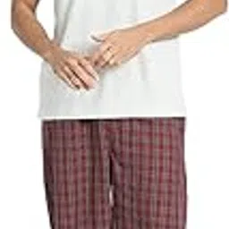 victor and jane Mens Pyjama Set (Knitted T Shirt + Woven Pant)-picture-13