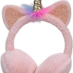 secret desire Adult Kid Winter Women Girl Faux Fur Earmuff Ear Warmer Plush Light Pink-picture-31