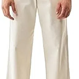 Classic Straight Leg Pants, Off-White, Casual Fit-picture-10