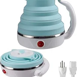 Foldable Electric Travel Kettle, Dual Voltage Portable Electric Kettle, Collpasible Electric Kettle, Food Grade Silicone Tea Kettle, Suitable for 110V & 220V-picture-24