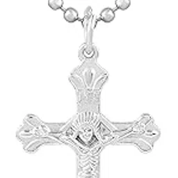 dulci Stainless Steel Dangle Classic Crucifix Cross Necklace Pendant Jewellery Gift For Him or Her-picture-53