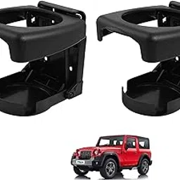 Auto Addict Car Black Drink Holder, Cup, Glass,Can & Bottle Holder Multifunctional Drink Holder Set of 2 Pcs for Mahindra Thar-picture-35
