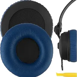 Geekria QuickFit Replacement Ear Pads Compatible with Sennheiser HD25/ 25SP/ 25Lite/ 25Plus/ 25Limited 75th Anniversary Edition Headphones, Ear Cushions with Video Guide (Blue)-picture-18