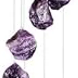 Amethyst Wind Chime,Healing Crystal,7 Crystal Points Gemstone Mobile Wind,Garden Wind Chime Decor,Natural Crystal-image-10