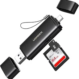 UGREEN SD 4.0 312 MB/s Memory Card Reader Aluminium USB 3.0 USB C Dual Connector SD Card Adapter Compatible with iPhone 16/Android/Windows/macOS-image-0