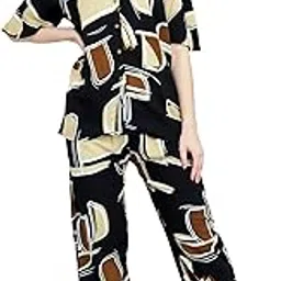 Women's Rayon Printed Night Suit Set Of Shirt & Pajama Set-image-8