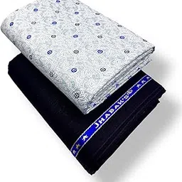 JHABAK'S Unstitched Polyester Print Shirt & Trouser Fabric - 2.25 m Shirt Cloth - 1.30 m Pant Piece (75)-picture-32