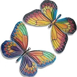 TRENDYNEST Butterfly Wall Decor Elegant Modern Ornament for Patio Housewarming Bathroom Blue| Decorative Figurine | Home Decor Idol | Showpiece-image-1